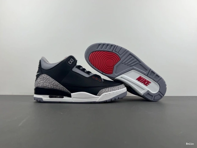 Bmlin Cement DN3707-010 Air 3 Black Jordan 0630